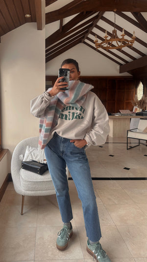 Bubble Logo Sweatshirt in Neutral