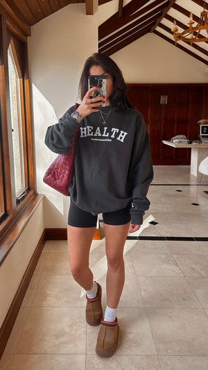 Health Sweatshirt in Black