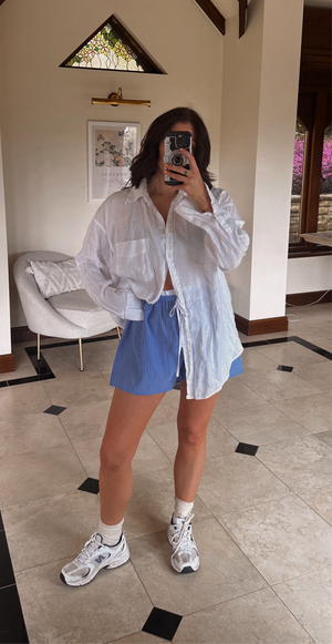 Stripe Shorts in Dark Blue