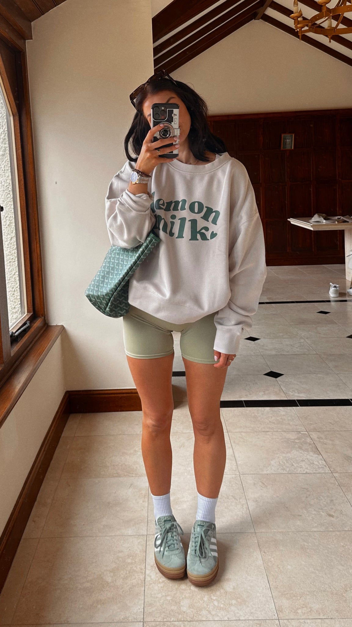 Bubble Logo Sweatshirt in Neutral